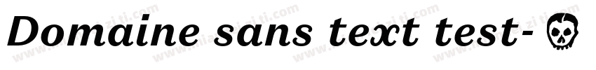 Domaine sans text test字体转换